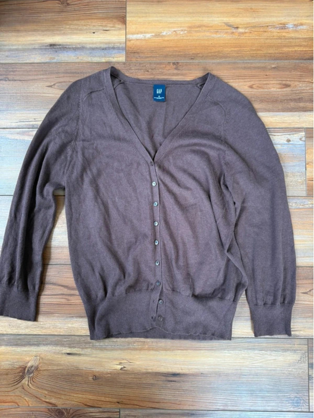 Gap brown button up cardigan size medium